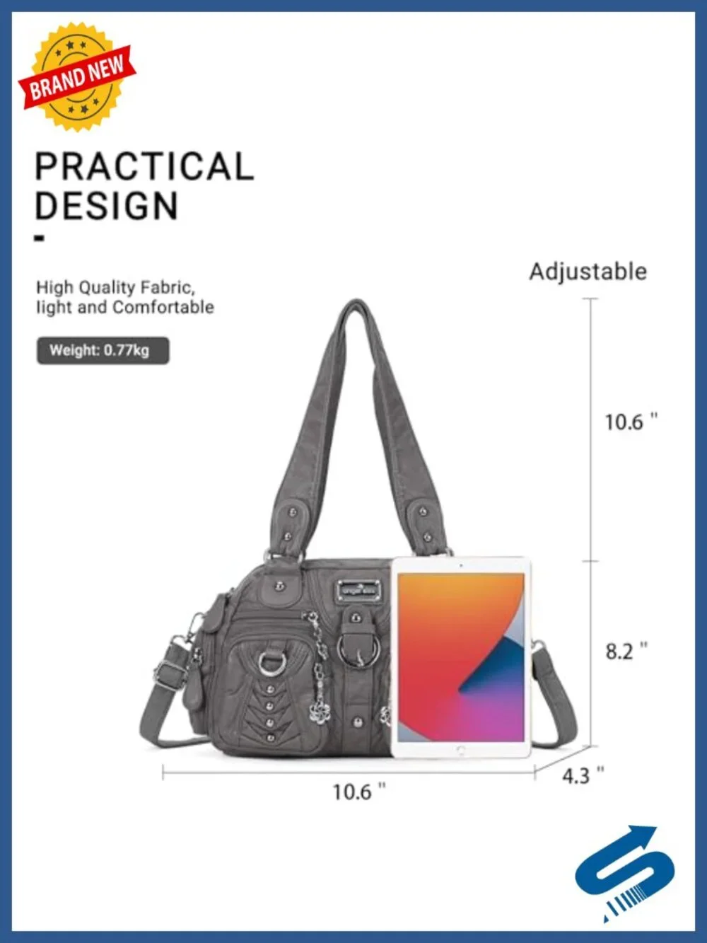 Soft Vegan Leather Hobo Purse Crossbody Bag with Multiple Pockets